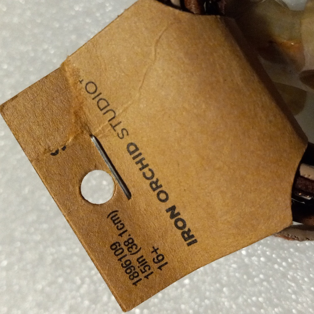 Iron Orchid Studio Brown Leather Bracelet - Picture 2 of 4